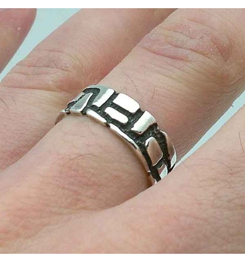 Mens ring in silver