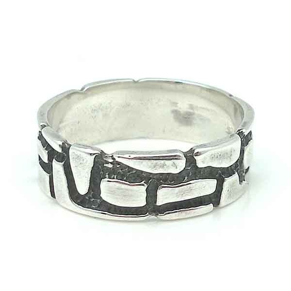 Mens ring in silver