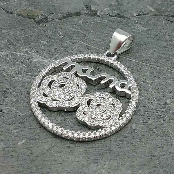 Silver pendant for Mom