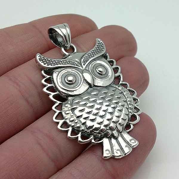 Silver Owl Pendant