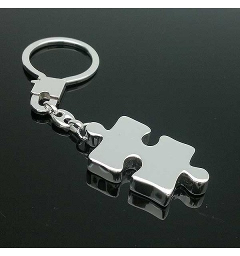 Keychain, shape puzzle piece