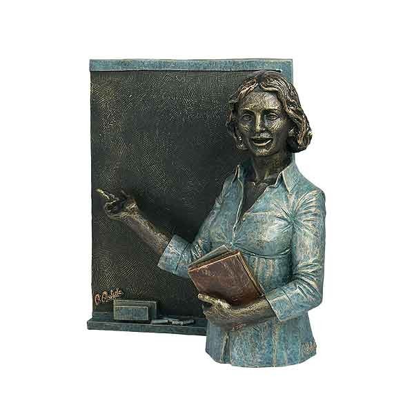 Teacher with blackboard (woman)