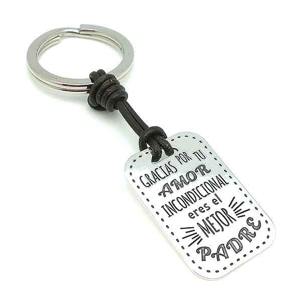 Llavero de plata para papá