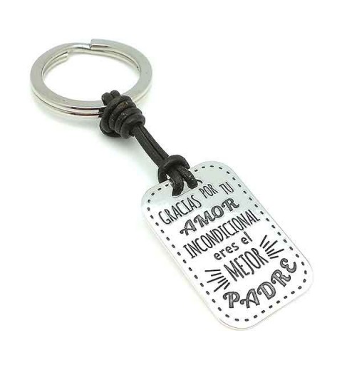 Llavero de plata para papá