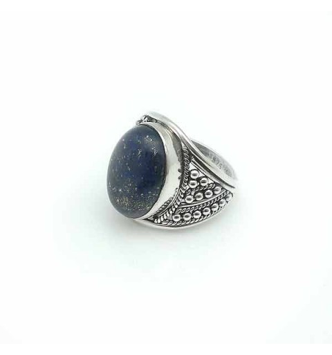 Lapis lazuli and silver ring
