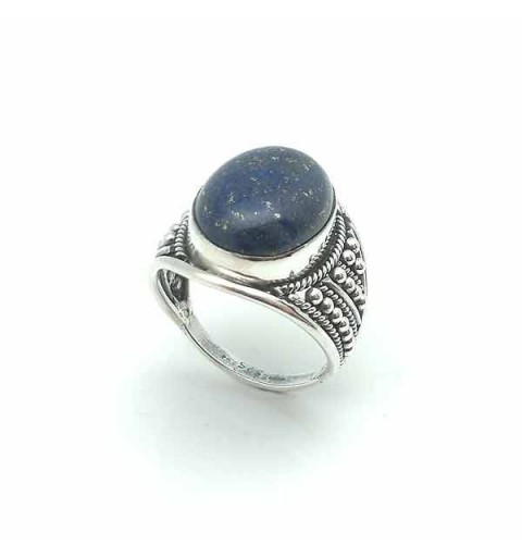Lapis lazuli and silver ring