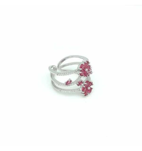 Pink zirconias ring