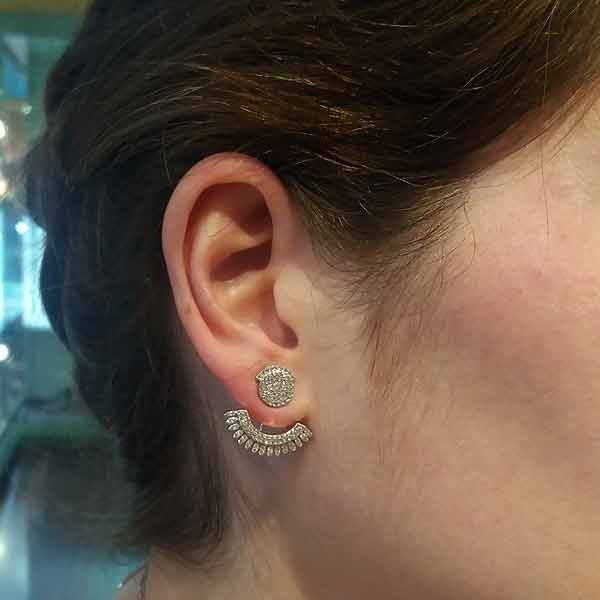 Front & back earrings