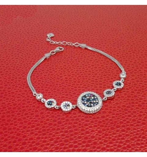 Zirconia circle bracelet