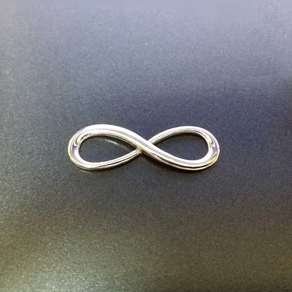 Infinity symbol silver bracelet