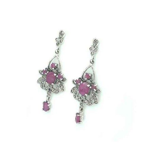 Rubies earrings