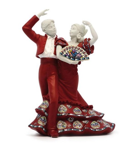 Medium Red Flamenco dancing