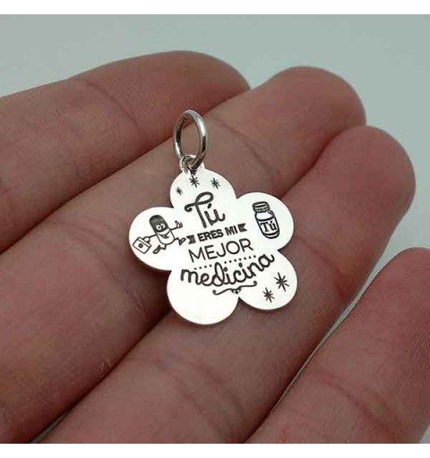 Pendant with valentines message