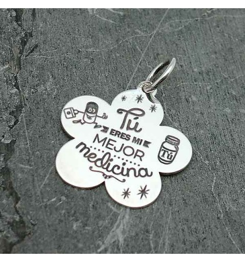 Pendant with valentines message