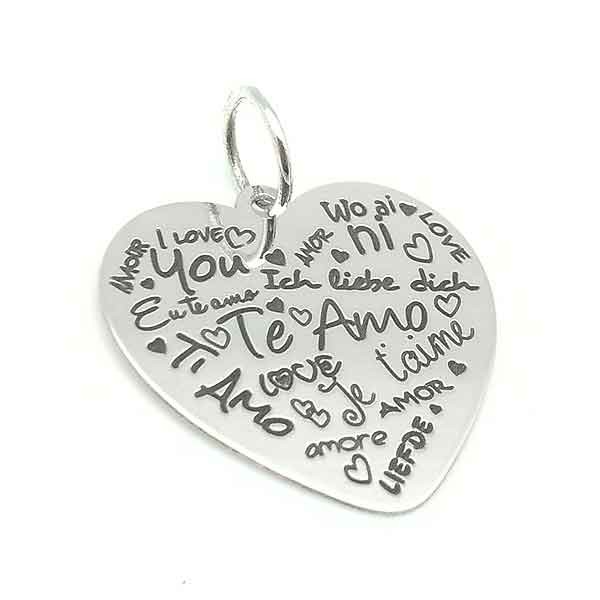 Colgante con mensaje San Valentin