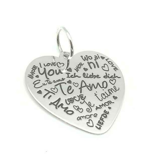 Colgante con mensaje San Valentin