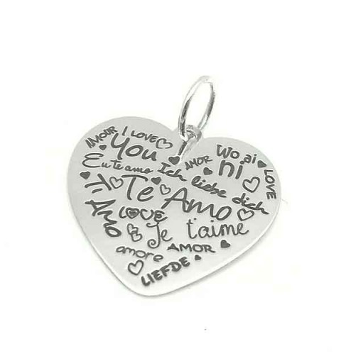Pendant with message Valentine's Day