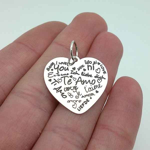 Colgante con mensaje San Valentin