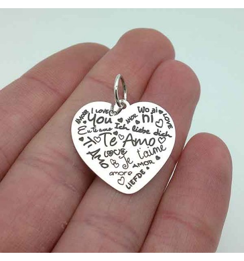 Colgante con mensaje San Valentin