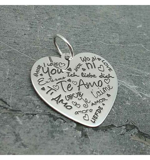 Colgante con mensaje San Valentin