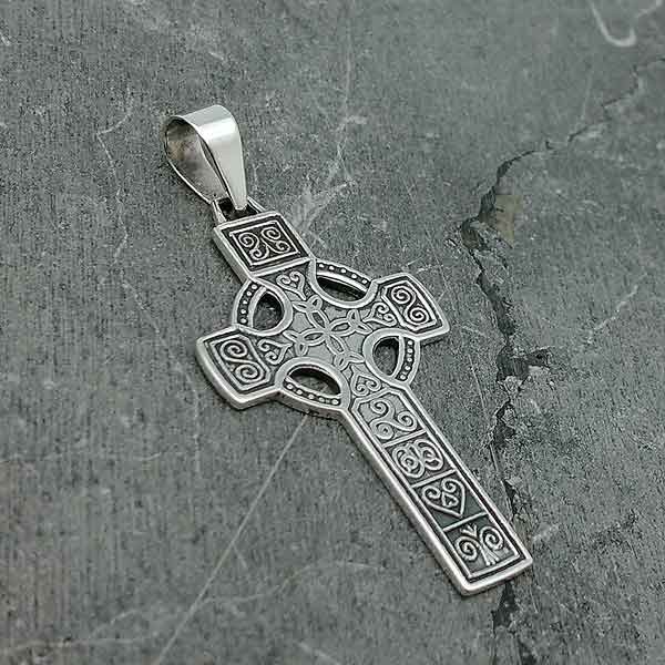 Cross with Celtic symbols