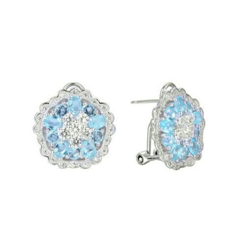 Blue zirconias earring