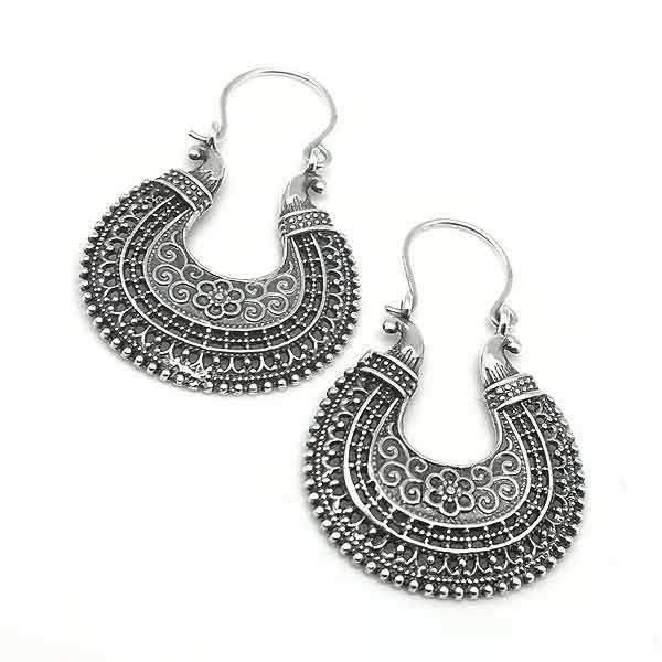 Balinese hoop earrings