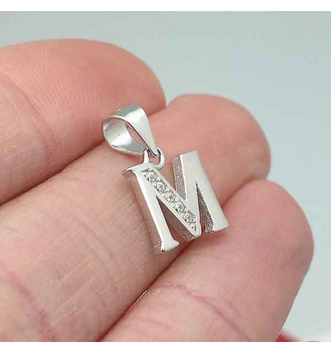 Initial pendant, letter M.