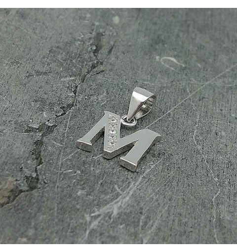 Initial pendant, letter M.