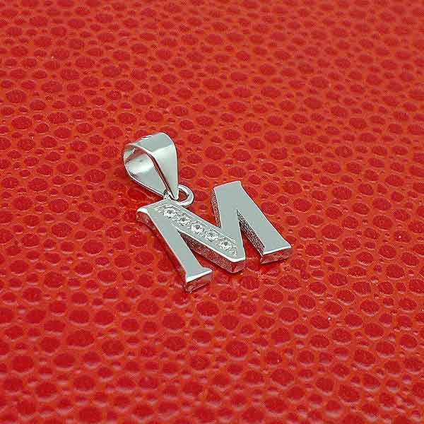 Initial pendant, letter M.
