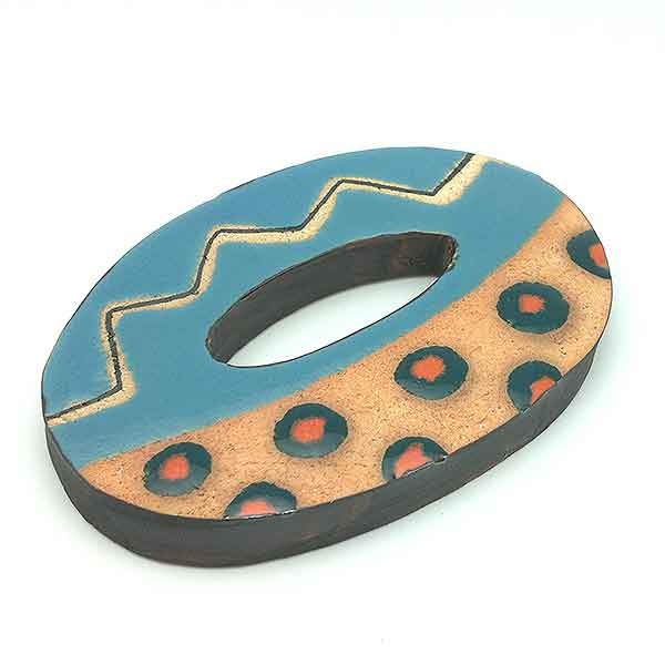 Número 0 en cerámica.