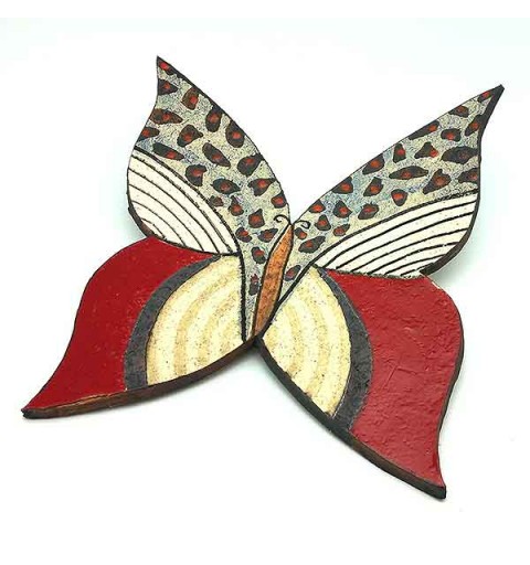 Wall butterfly, in ceramic.
