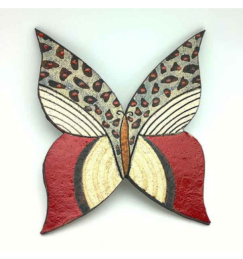 Wall butterfly, in ceramic.