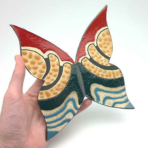 Mariposa cerámica.