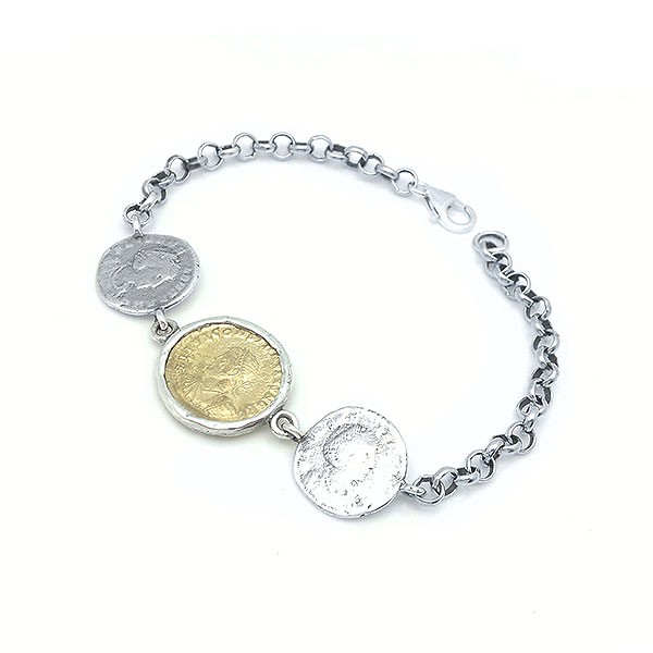 Bracelet with Roman coins