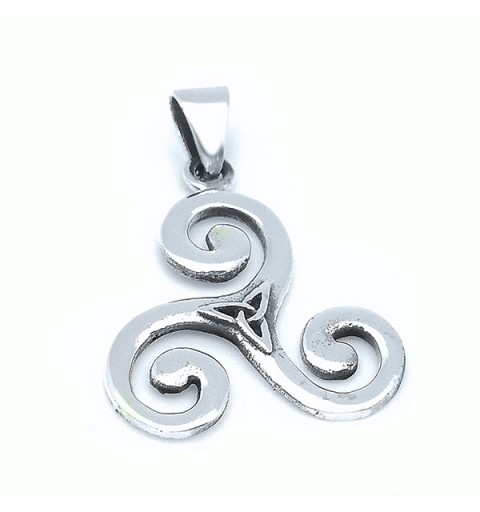 Trisquel with triqueta in sterling silver