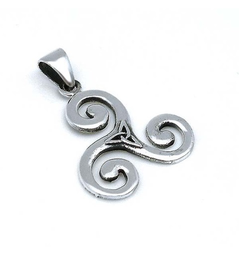 Trisquel with triqueta in sterling silver