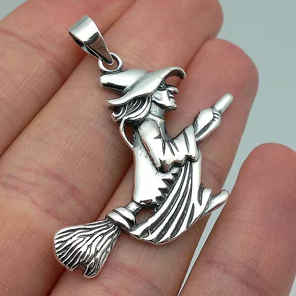 Silver Witch Pendant
