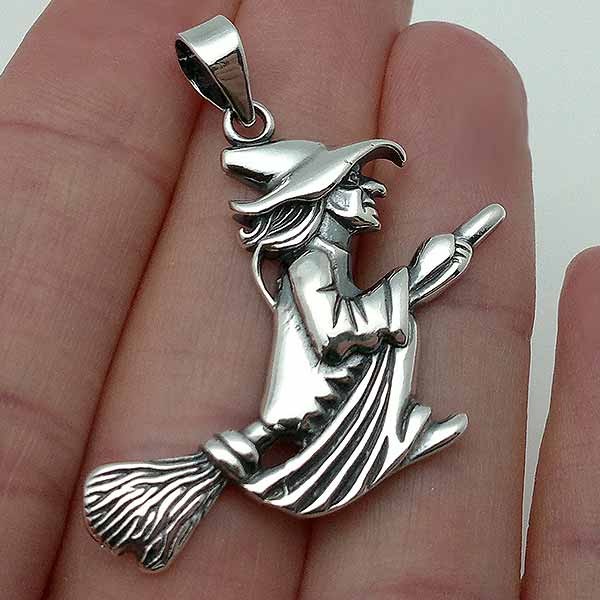 Silver Witch Pendant
