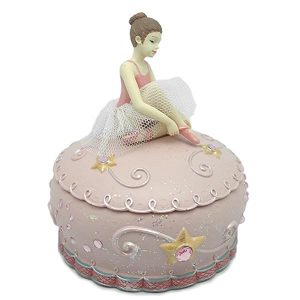 Pink music box, with dancer.