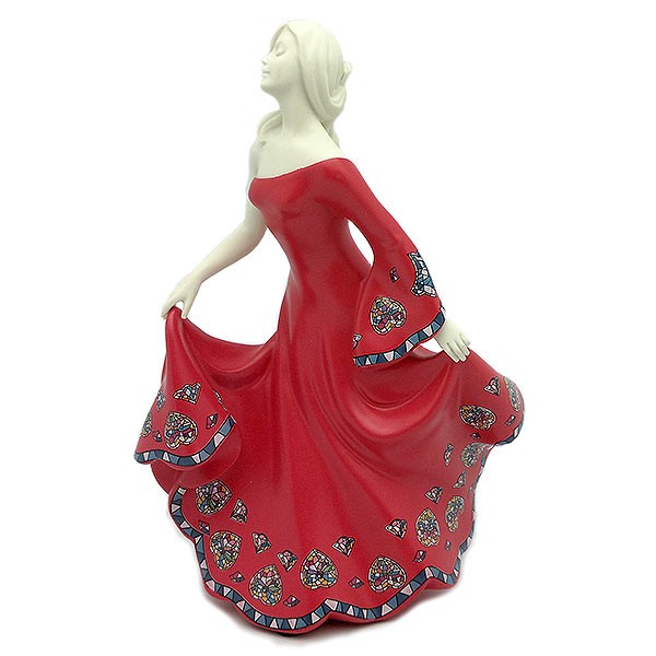 Swirl figure, in red, by Nadal Studio.