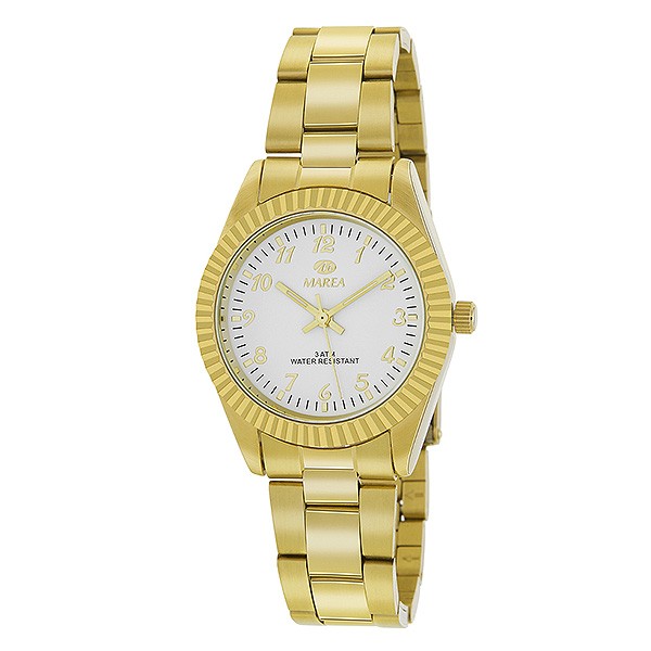 Reloj dorado para señora, clásico.