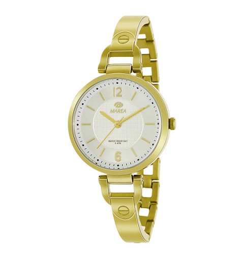 Reloj para chica o mujer, en tono dorado.