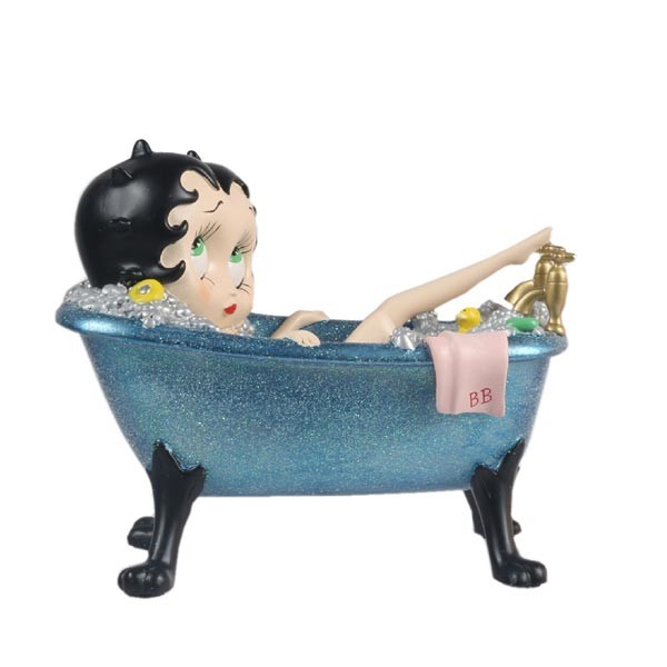 Betty Boop Blue Bathtub
