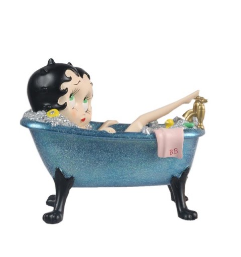 Betty Boop Blue Bathtub
