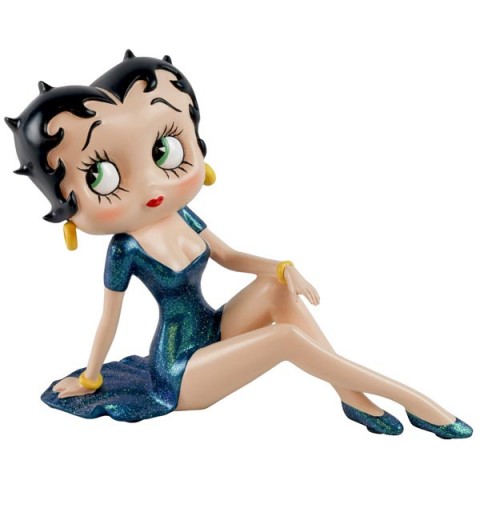 Betty Boop recatada azul