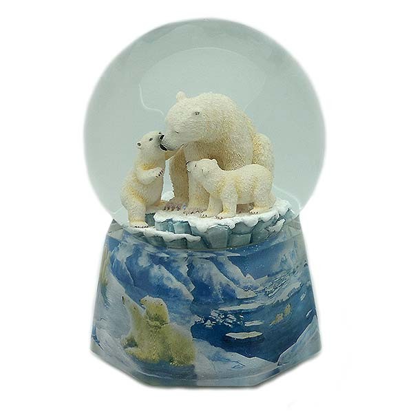 Snowball, with music and movement, recreating a family of polar bears.