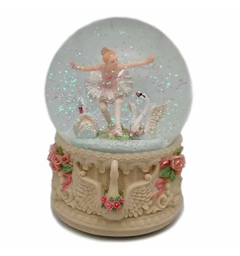 Snowball, with a beautiful ballerina next to some swans.