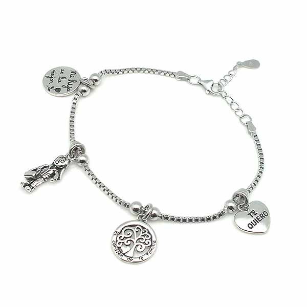 Sterling silver bracelet, ideal as a gift for a daughter.