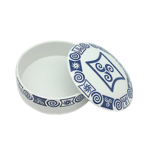 Caja porcelana con greca